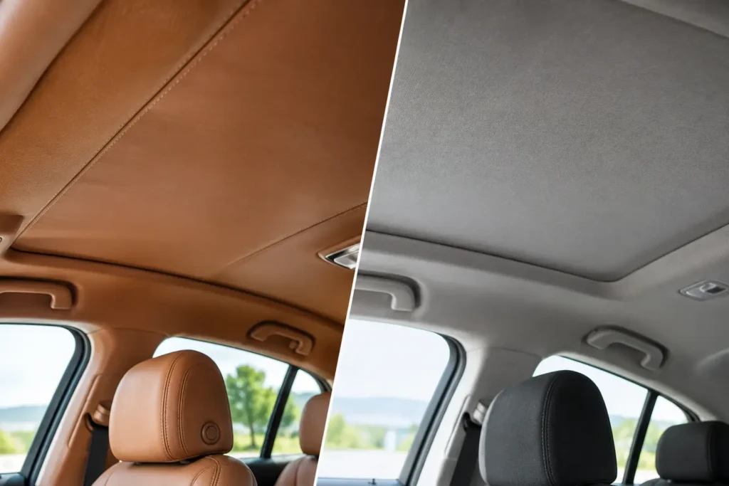 Leather Versus Fabric Headliners: Which Fits?